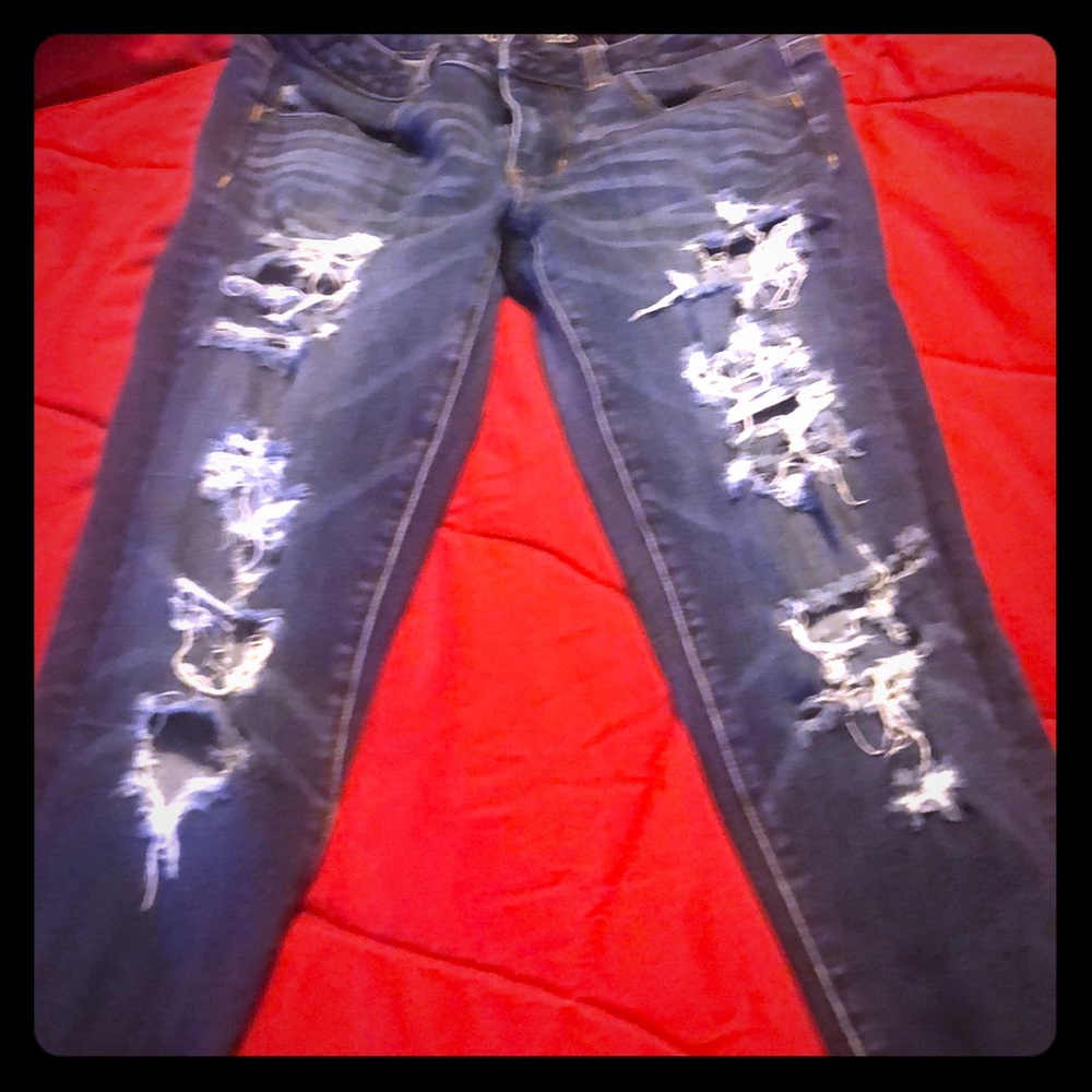 Women’s American eagle distressed jegging size 2